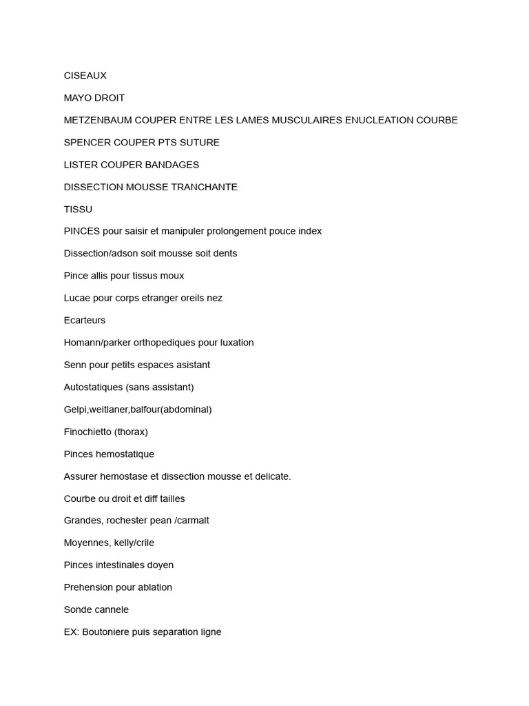 Instruments de chirurgie orthopédique | PDF | Os | Appareil locomoteur