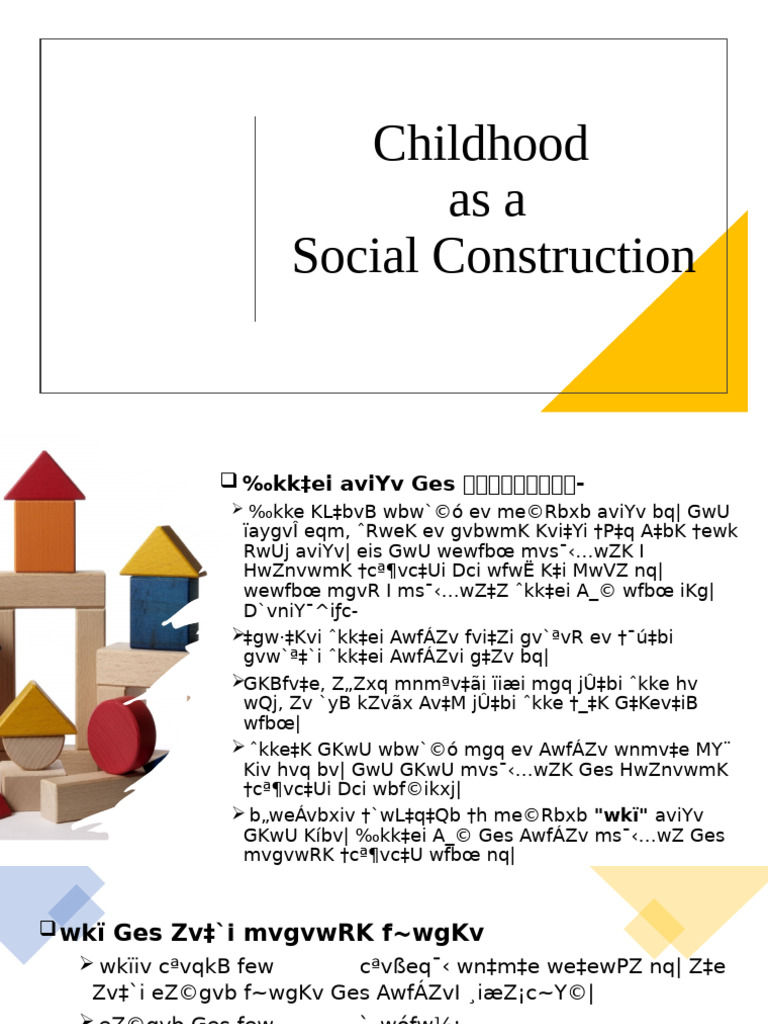 Understanding Childhood as Social Construct | PDF | Child Development ...