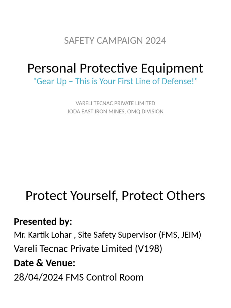 PPE Safety Campaign 2024 Guide | PDF | Personal Protective Equipment ...