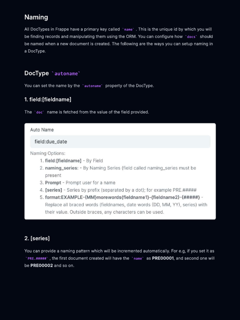 Naming Doctypes | PDF