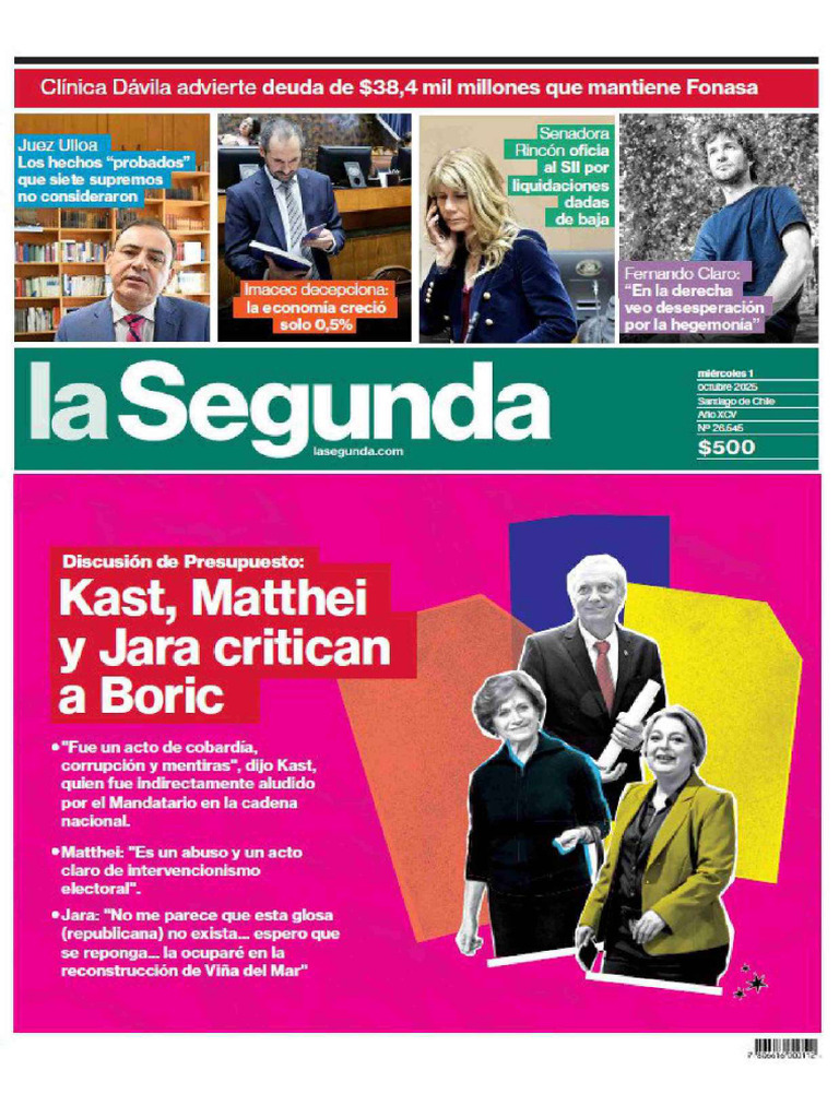 La Segunda 01 10 25 | PDF