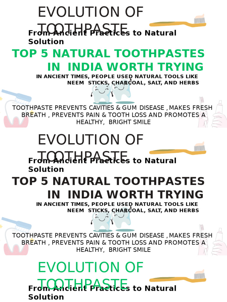 Top 5 Natural Toothpastes in India Worth Trying | PDF | Dentistry ...