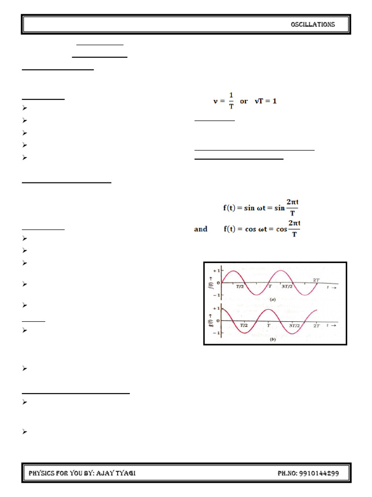 Understanding Oscillations in Physics | PDF | Oscillation | Pendulum