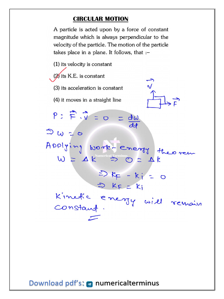 Understanding Circular Motion Concepts | PDF