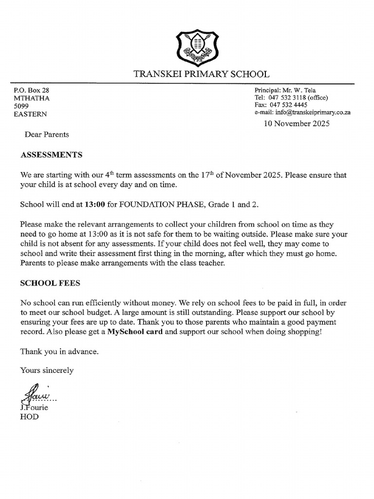 Assessments Letter T4 10.11.25 | PDF
