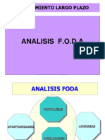 Análisis FODA empresa planificación largo plazo