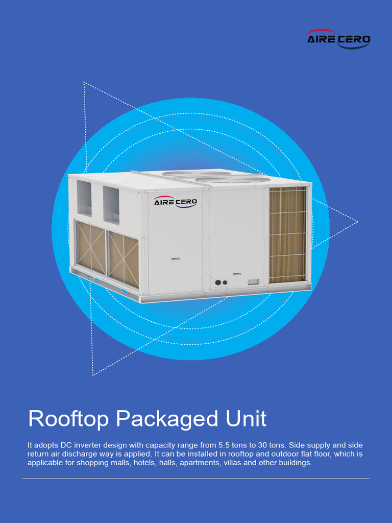 AIRE CERO Rooftop Unit Overview | PDF | Power Inverter | Electricity