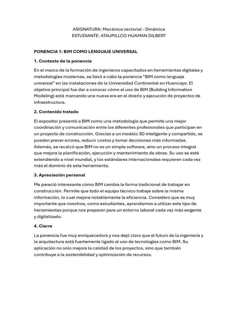 Ataupillco - Ponencias Resumen | PDF | Modelado de información de ...
