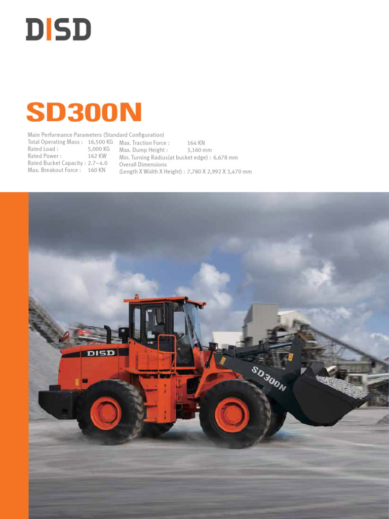 SD300N Loader Performance Specs | PDF | Pump | Engines