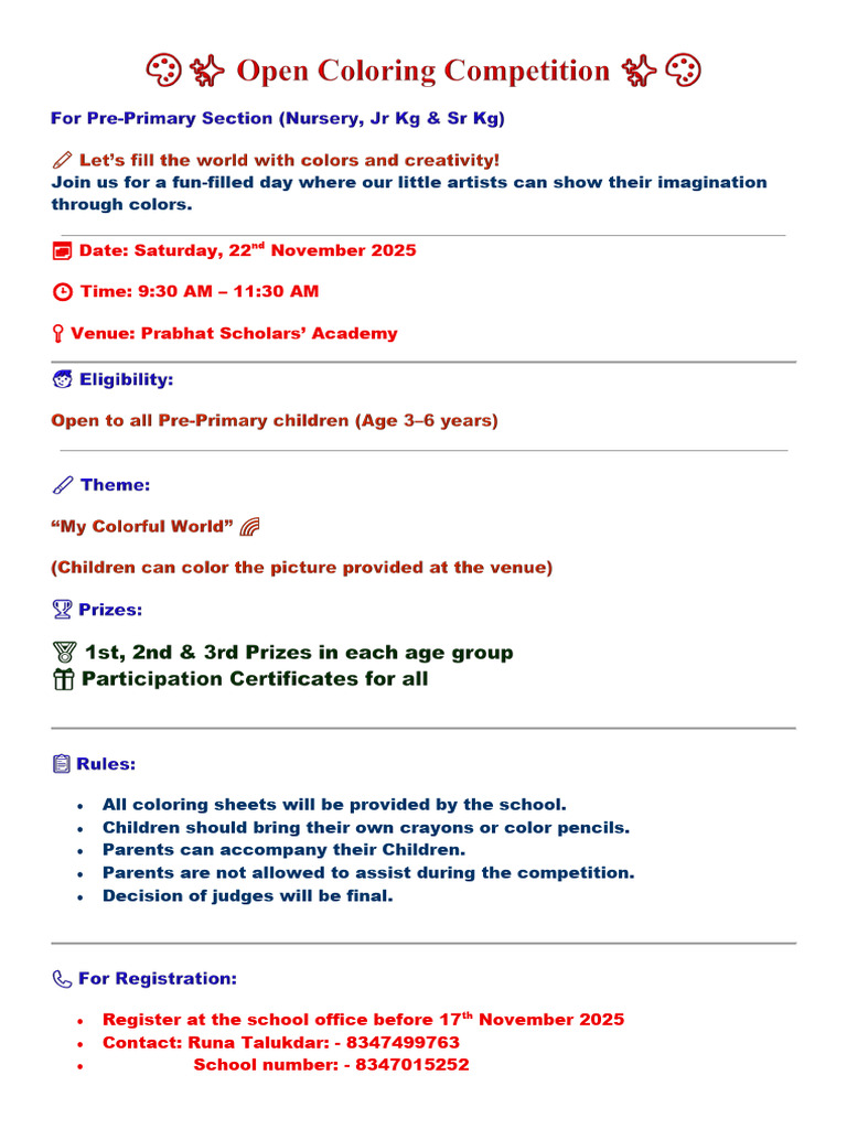 Open Category Coloring Competition | PDF