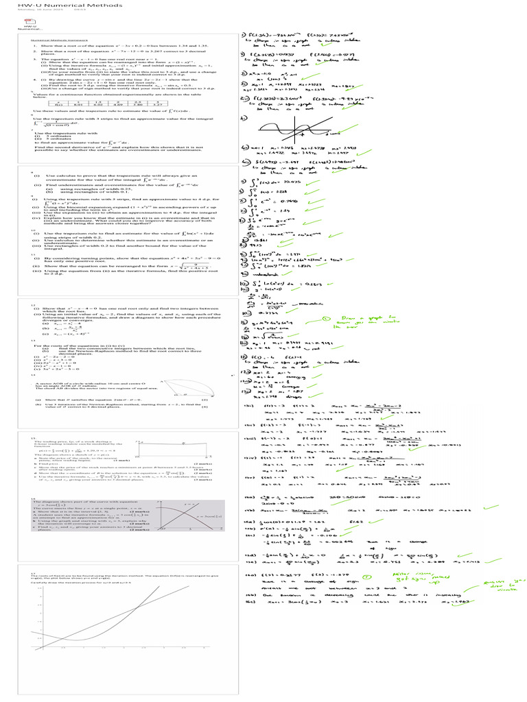 HW-U Numerical Methods | PDF