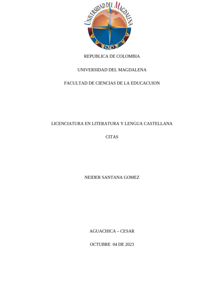 Citas Neider | PDF