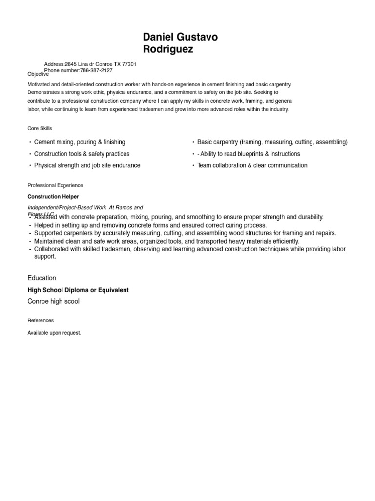 Resume Daniel | PDF