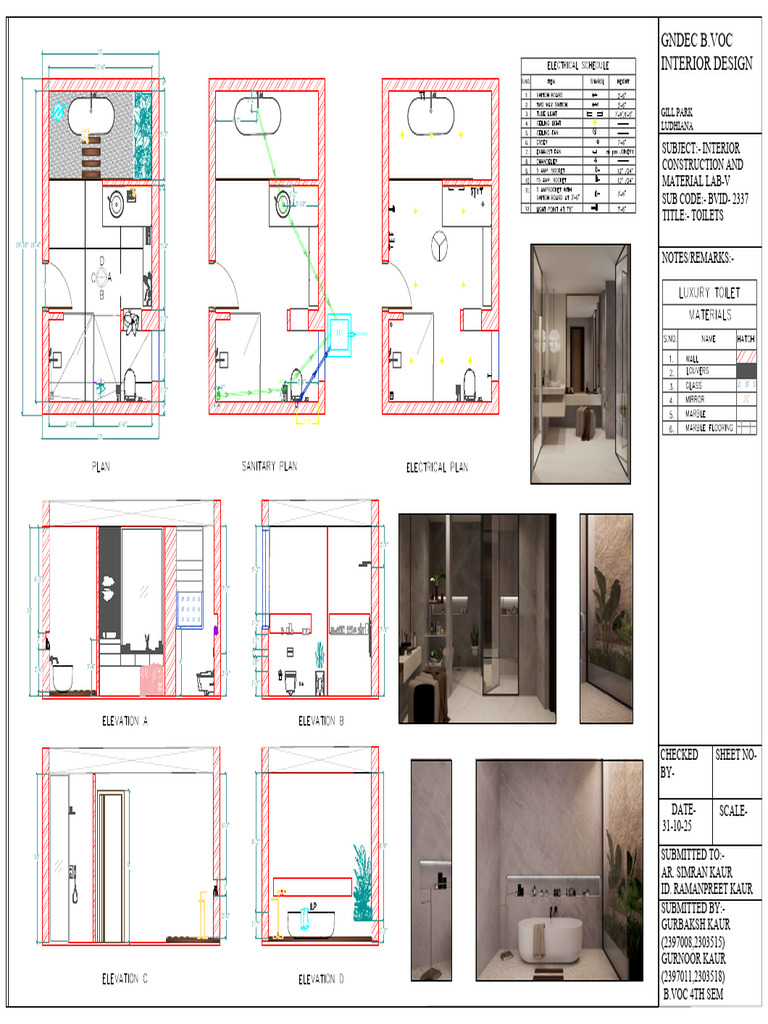 Interior Design Toilet Specifications | PDF