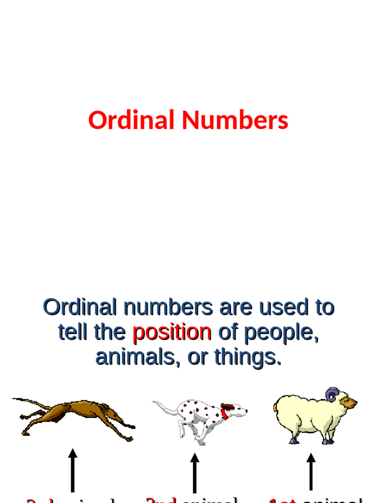Understanding Ordinal Numbers | PDF