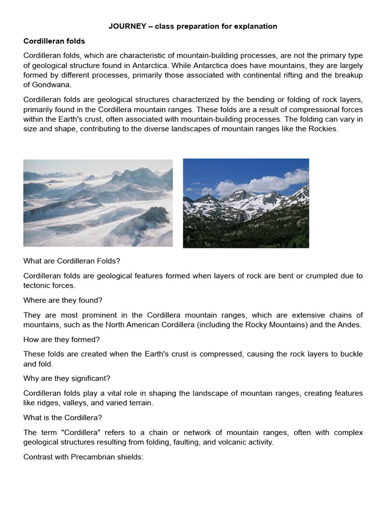 Cordilleran Folds in Antarctica Explained | PDF | Oceans | Sea Surface ...