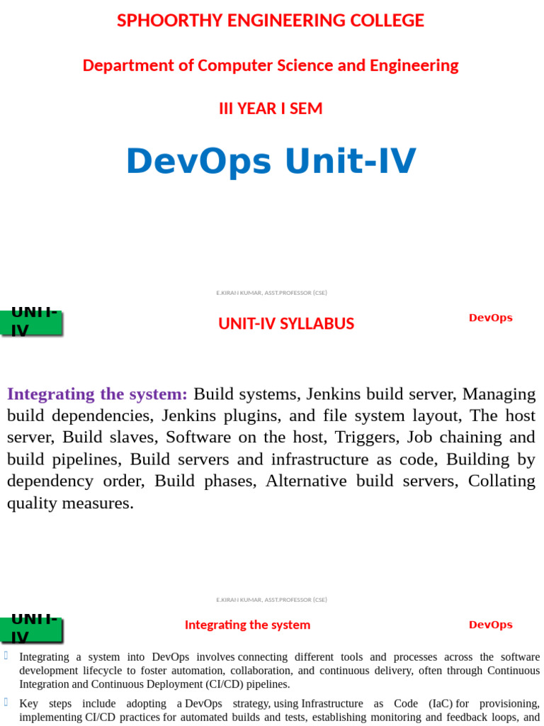 DevOps Unit-4 | PDF | Version Control | Software Repository