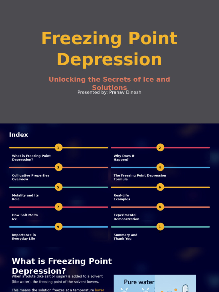 Freezing Point Depression | PDF | Melting Point | Sodium Chloride