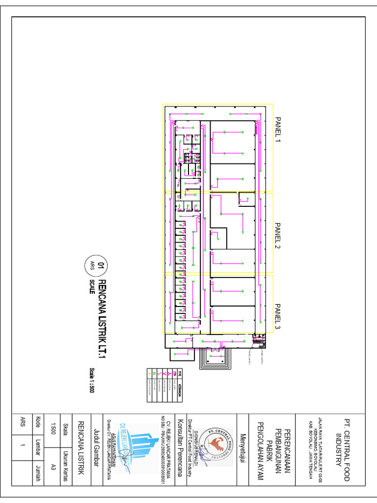 Mep 1 Rencana Jaringan Listrik Dan Titik Lampu | PDF