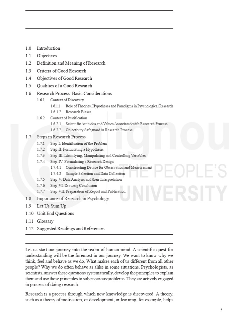 Mpc-005 Text Book | PDF | Scientific Method | Hypothesis