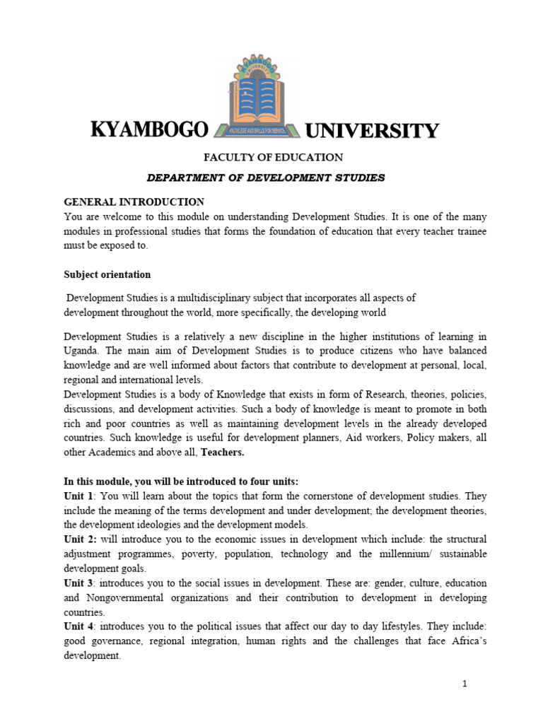 Development Studies Notes ETB 2252 2025 | PDF | Capitalism | Socialism