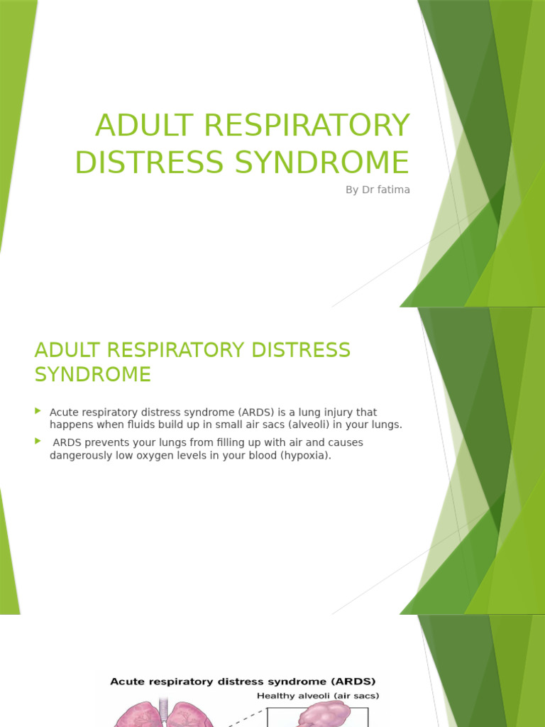 Adult Respiratory Distress Syndrome (F) | PDF | Lung | Respiratory System