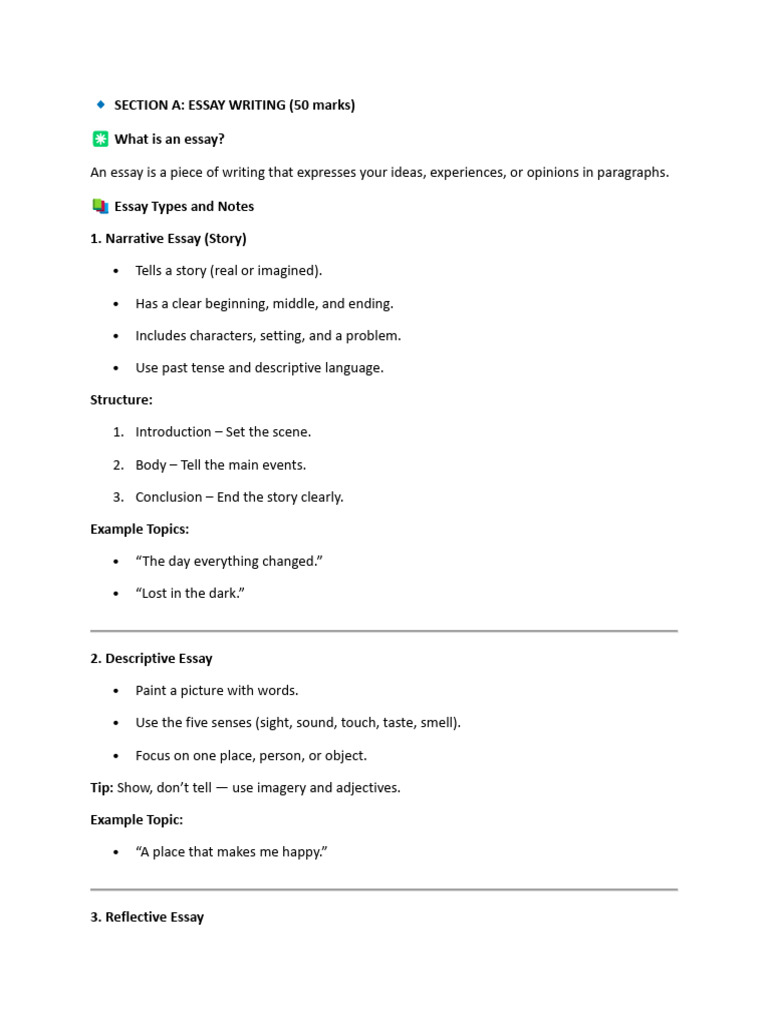 Essay and Transactional Writing Guide | PDF | Essays | Human Communication