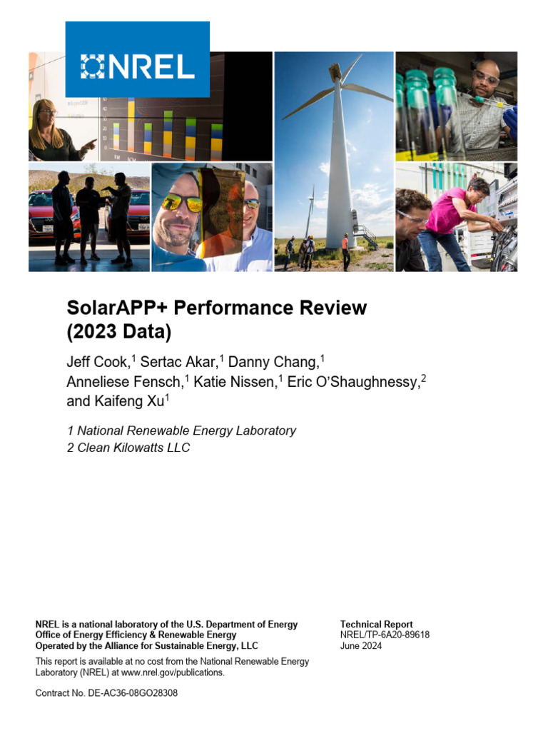 SolarAPP+ 2023 Performance Review | PDF | Photovoltaics | Photovoltaic ...
