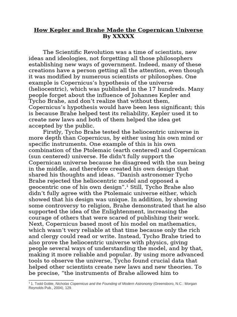 B632f3e5 Sample+9th+Grade+History+Research+Essay | PDF | Heliocentrism ...