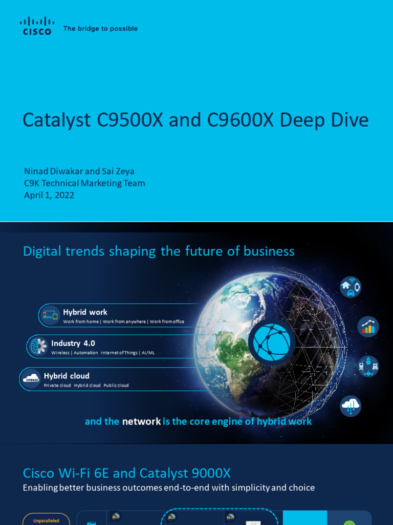 Catalyst C9500X & C9600X Overview | PDF | Network Switch | Solid State ...