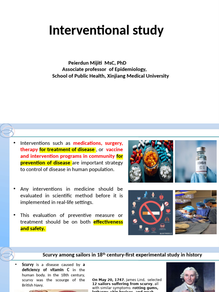 Evaluating Interventions in Medicine | PDF | Phases Of Clinical ...