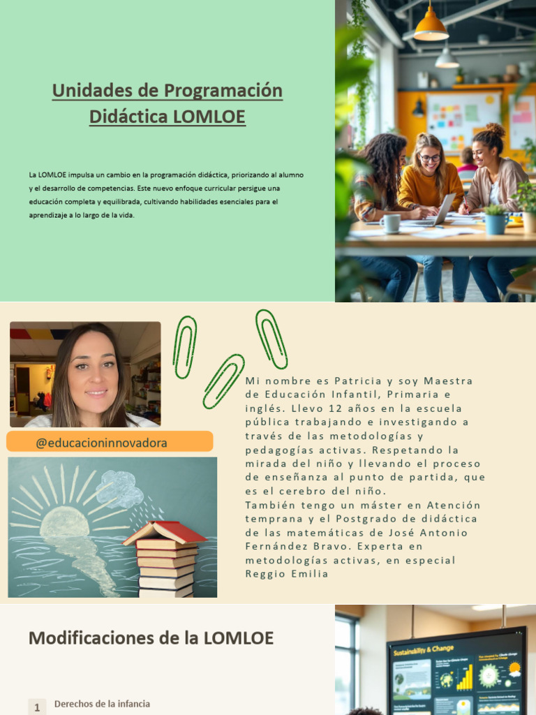 Unidades de Programación LOMLOE en Educación Infantil | PDF ...