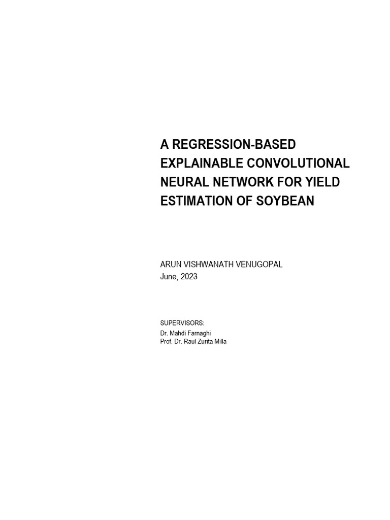 A Regression-Based Explainable Convolutional Neural Network For Yield ...