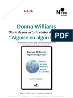 Dossier Alguien en Algn Lugar de Donna Williams (NEED EDICIONES