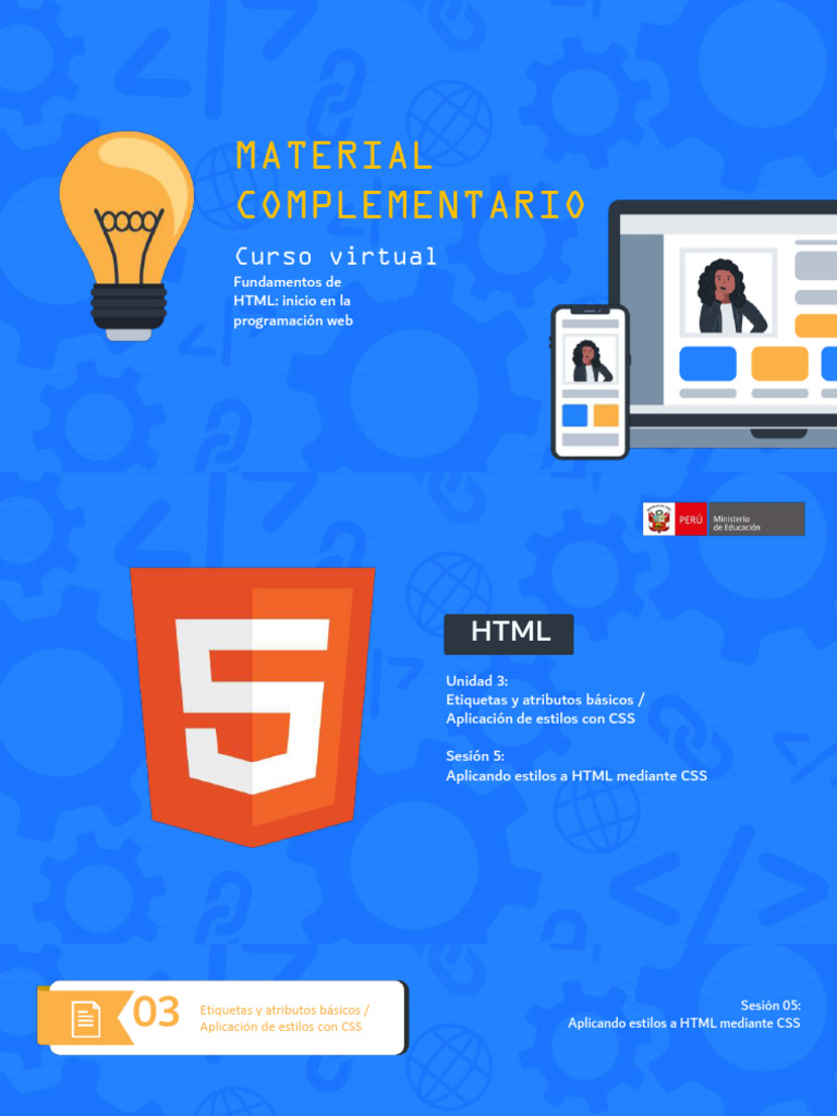 Material Complementario U3s5 Curso HTML | PDF | HTML | Color