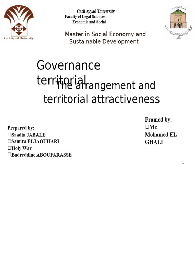 Territorial Attractiveness and Planning | PDF | Policy | Marketing