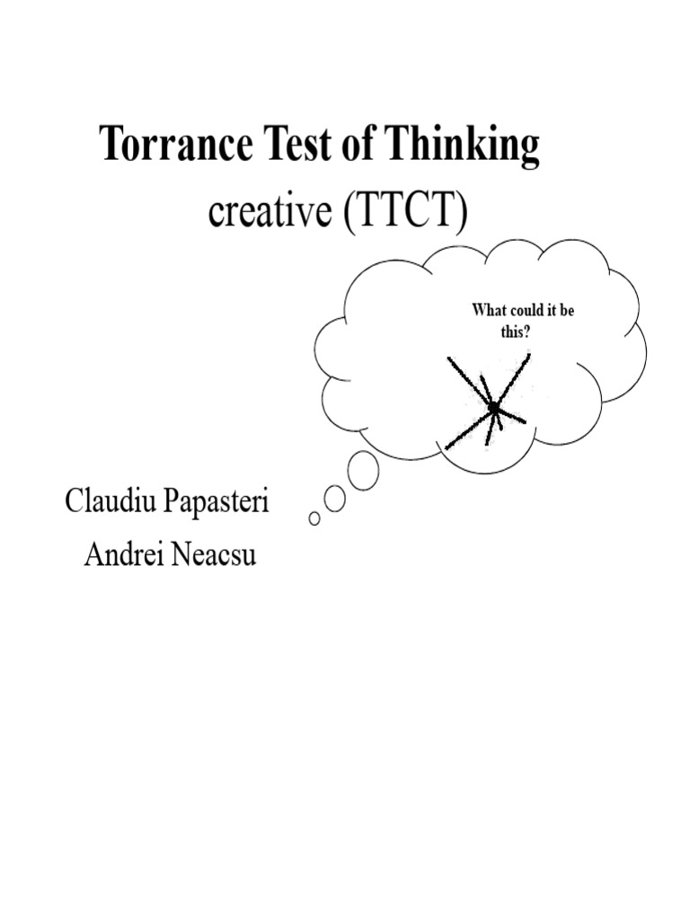 Torrance Test of Creative Thinking Guide | PDF | Creativity | Perception