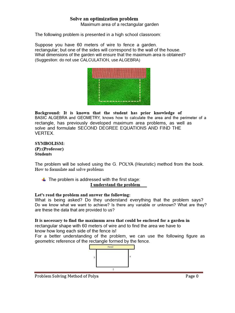 Polya's Method | PDF | Area | Mathematics