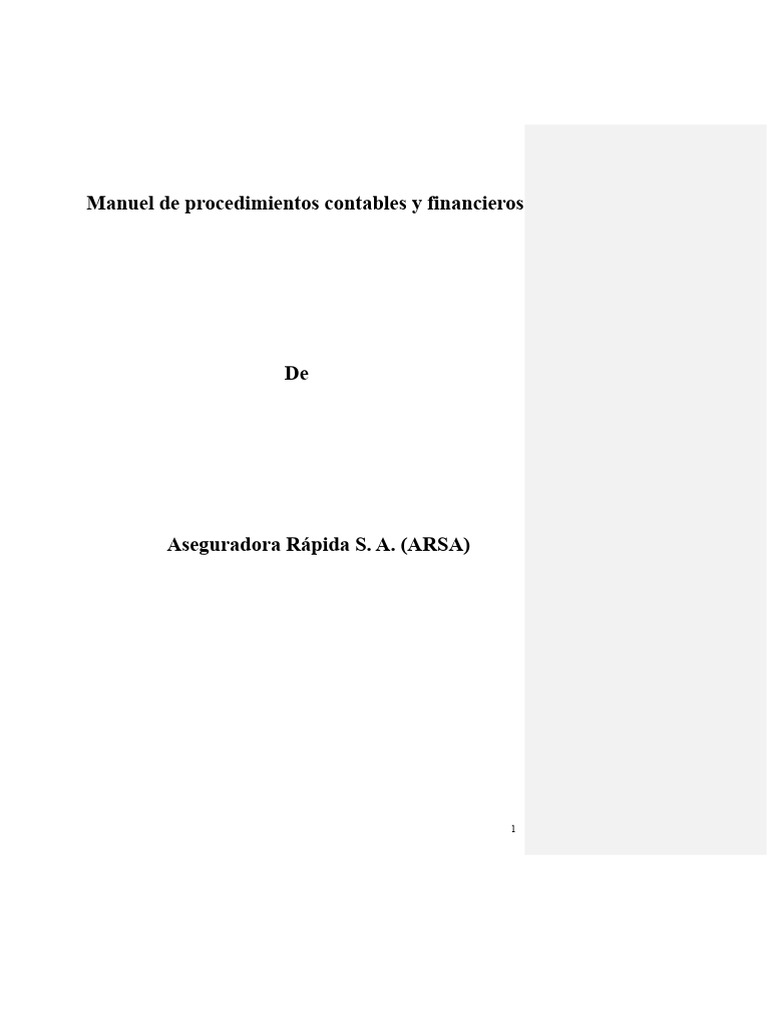Manual de Contabilidad para Seguros ARSA | PDF | Seguro | Reaseguro