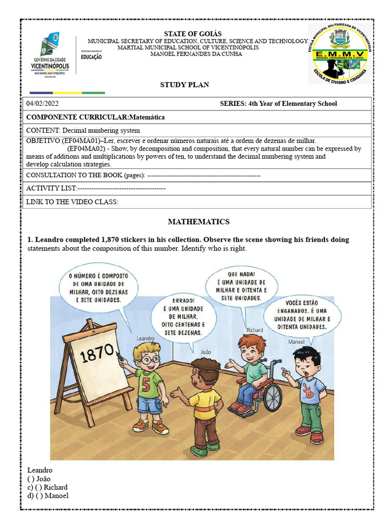 Class 03 - MATHEMATICS - 04-02 | PDF | Mathematics | Arithmetic