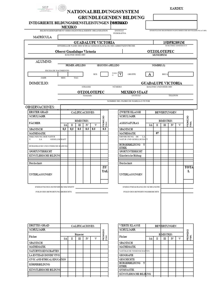 Kardex Format. | PDF