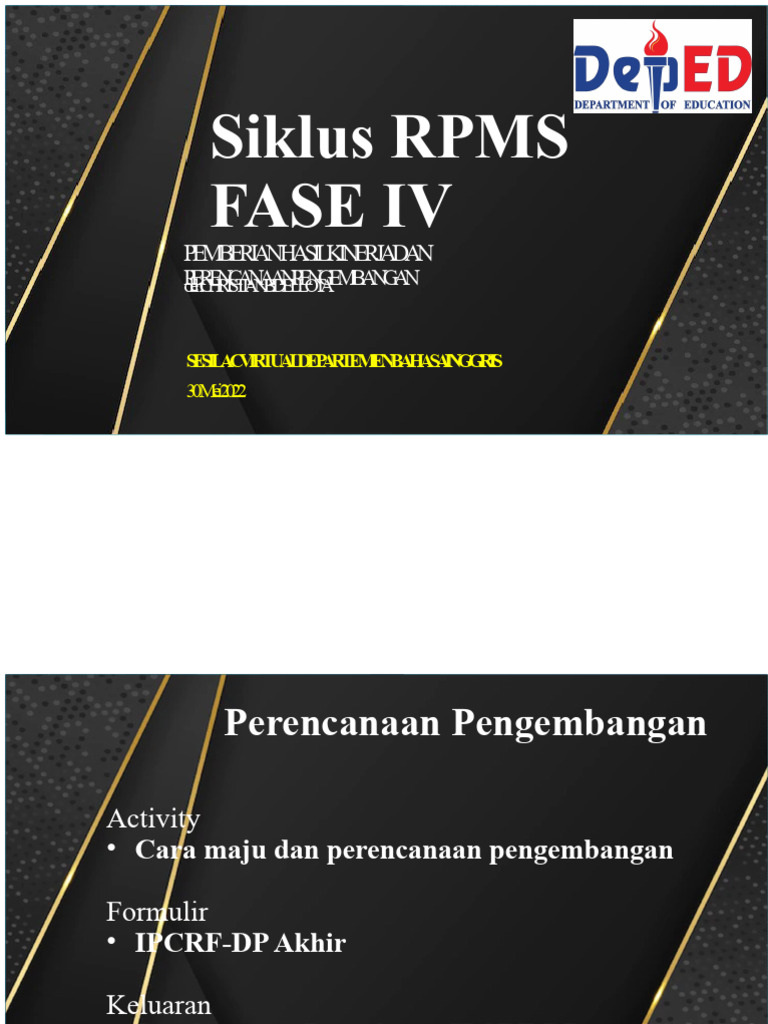 Fase IV Siklus RPMS | PDF