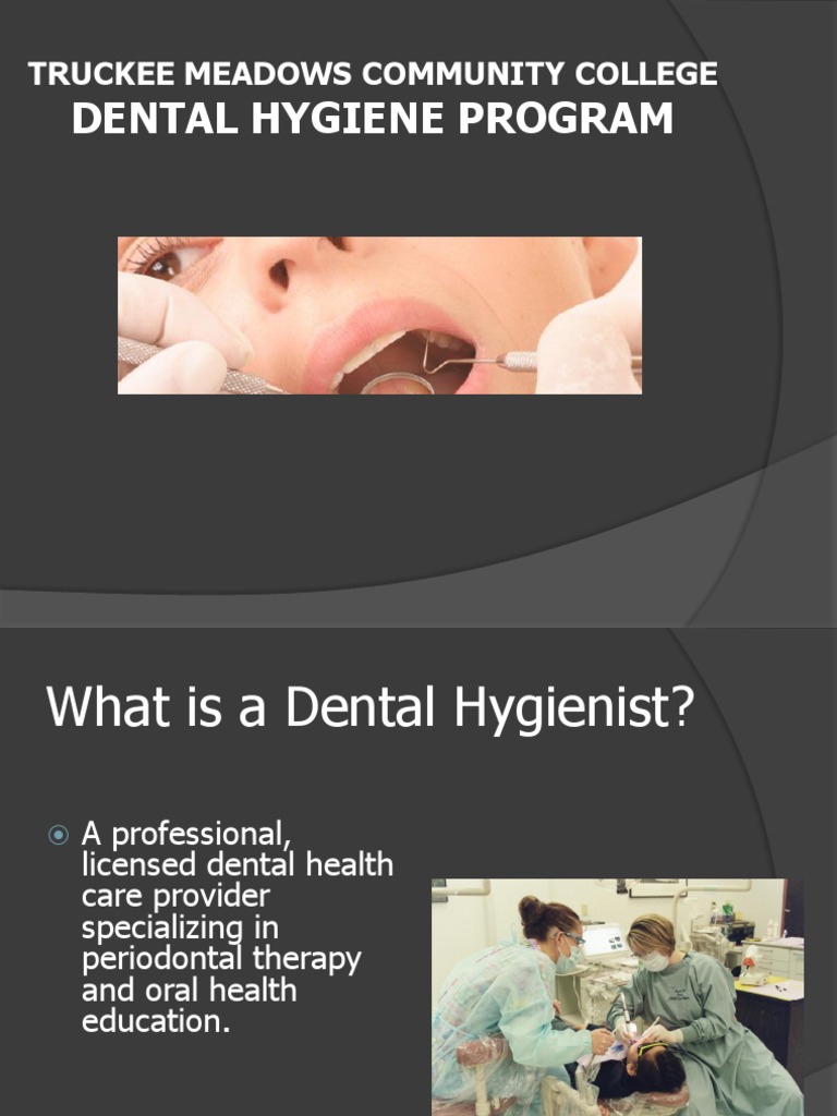 TMCC Dental Hygiene Program Overview PDF Dental Hygienist Dentistry
