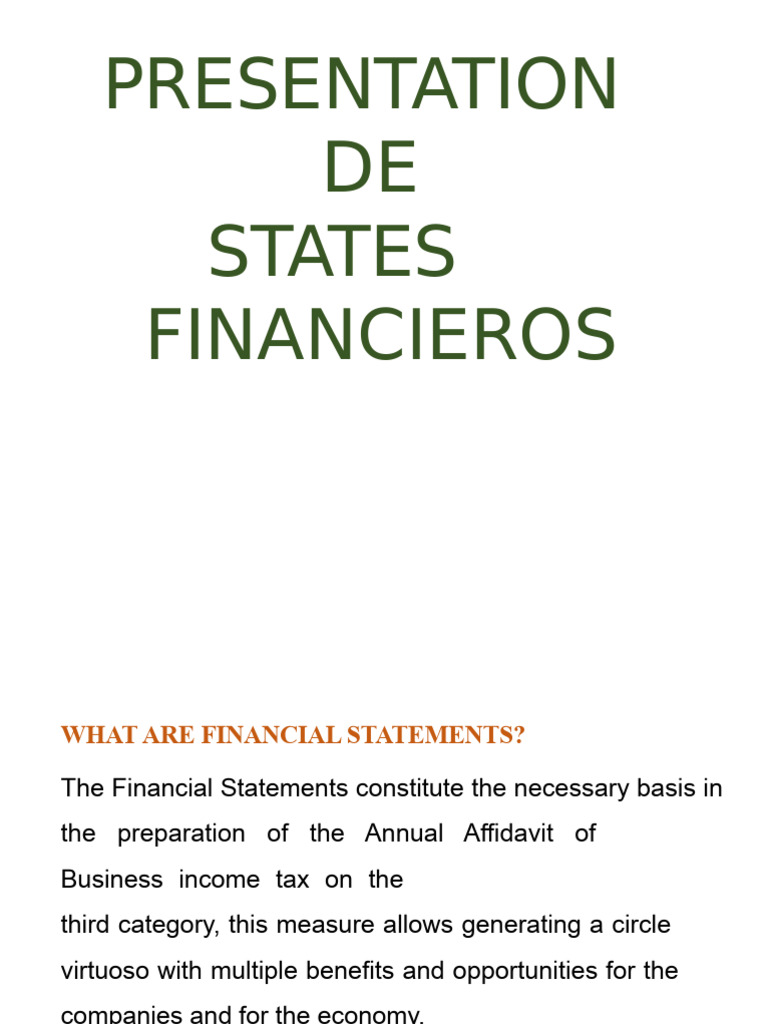 Understanding Financial Statements Basics | PDF | Financial Statement ...