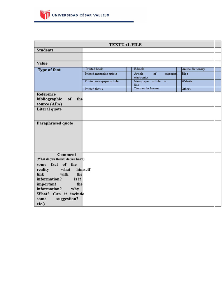 Student Resource Formats and Citations | PDF