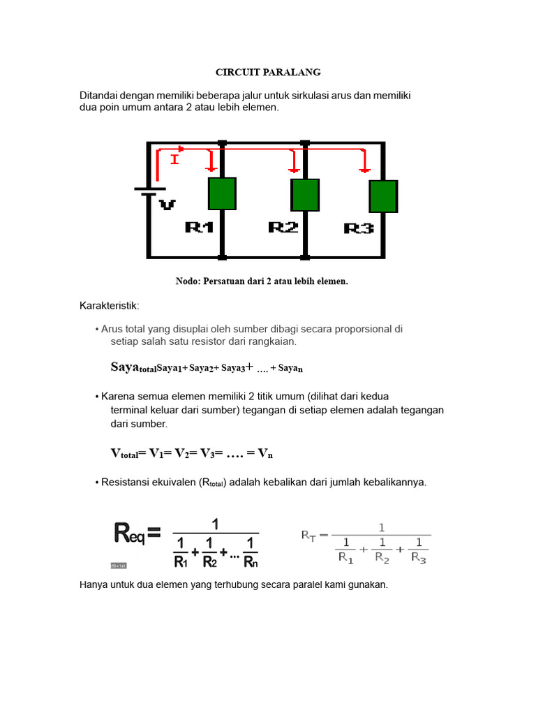 Konsep Rangkaian Paralel | PDF