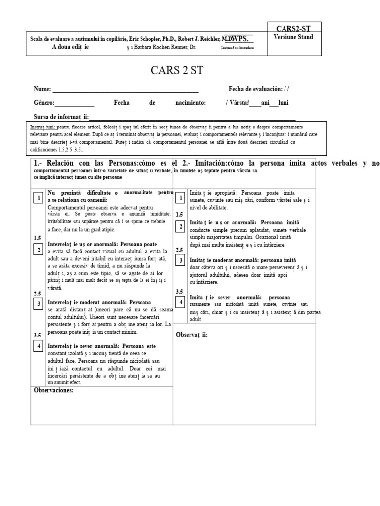 Scala CARS2 ST | PDF