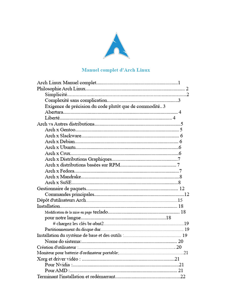 Guide complet d'Arch Linux | PDF | Distribution Linux | Linux