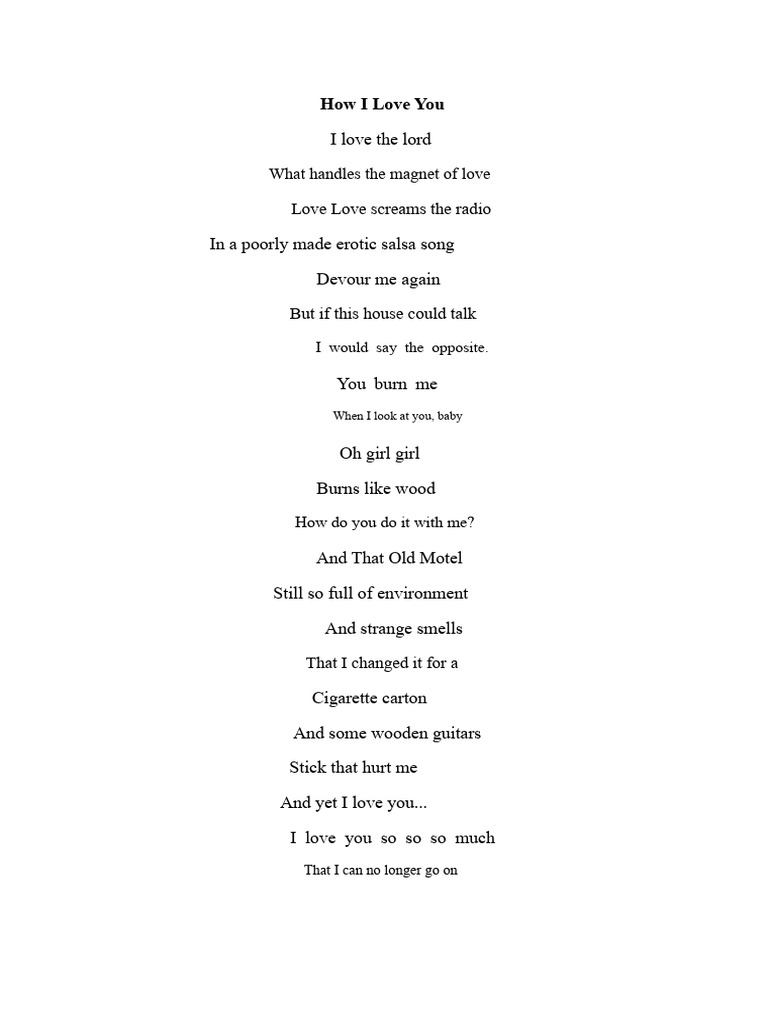 As I Love You | PDF