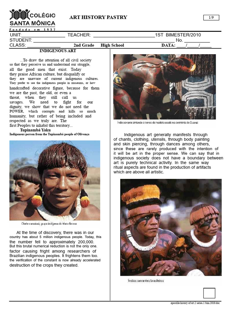 Indigenous Art: Cultural Expressions | PDF